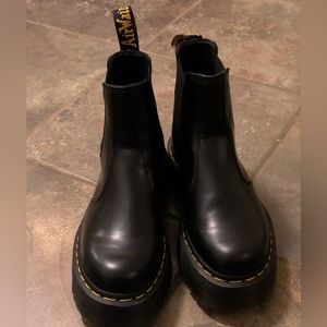 Dr. Martens 2976 Polished Smooth Platform Chelsea Boots.
